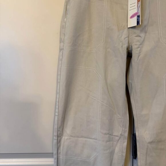 Women’s NWT Dokotoo Mid Waist Cargo Jeans Wide Leg Khaki Denim with Pkts-Size 12 - Picture 7 of 10